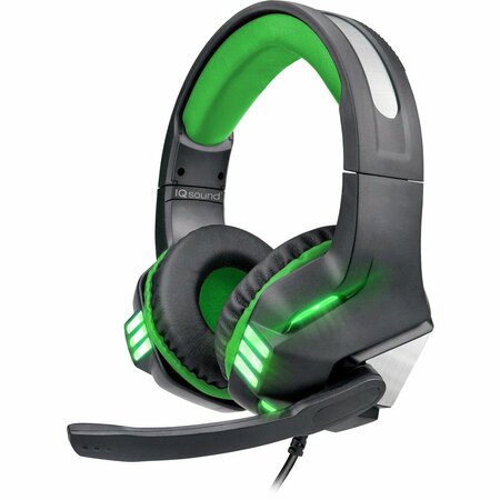 SUPERSONIC IQSound Gaming Headset Green IQ480G